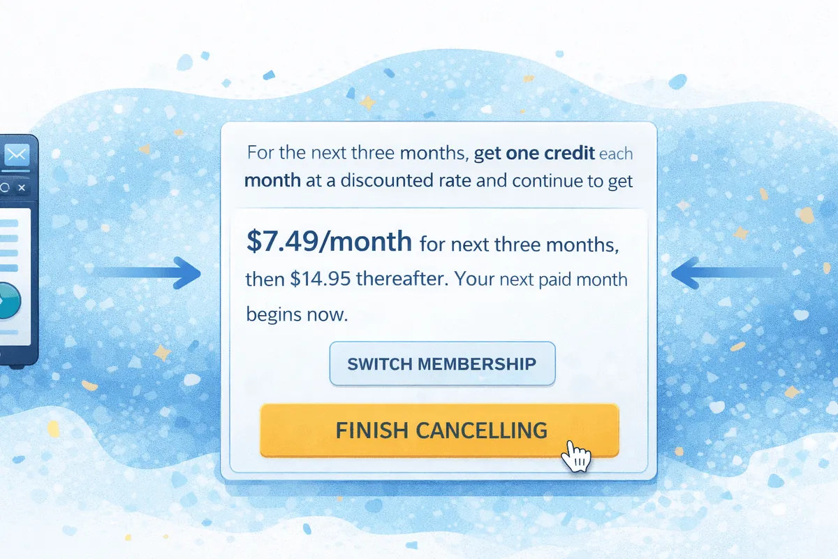 Subscriptions That Offer Discounts When You Cancel (How It Works) - screenshot 1
